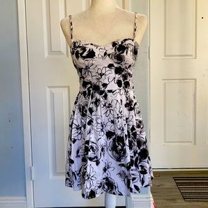 Black and white mini dress, size S